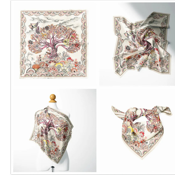 COPY - Brand New Boho Tree of Life Colorful Painted Nature Printed Silky Fashio… - Picture 5 of 8